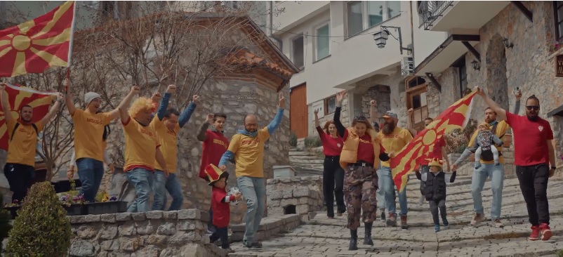 (ВИДЕО) Одиме на Европско: Излезе и спотот за навивачката фудбалска химна на Македонија