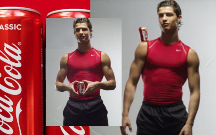 (ВИДЕО) Роналдо во минатото снимал реклама за „Кока Кола”, а сега им ги падна акциите