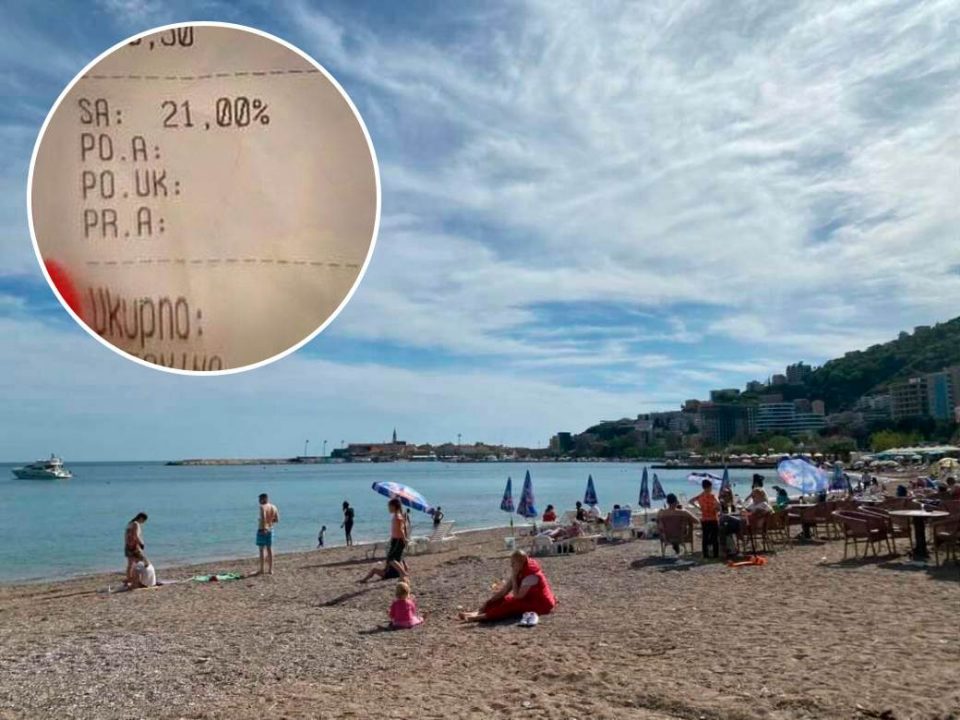 (ФОТО) Во Црна Гора на плажа се наплаќа и „не сакам ништо“