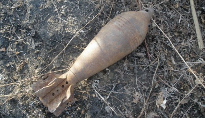Неексплодирана граната  пронајдена во Отешево