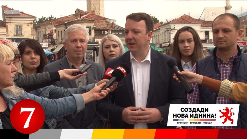 (ВИДЕО) Николоски: Сугарески е вечен функционер во СДСМ и нема што да понуди за Прилеп и граѓаните