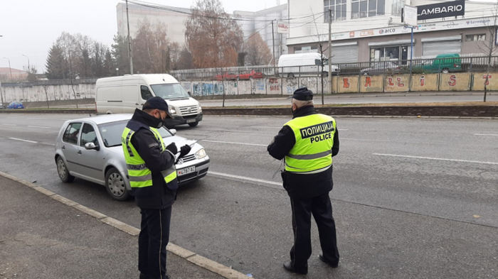 105 санкционирани возачи во Скопје