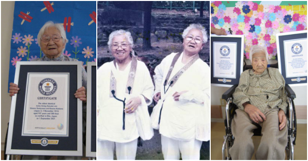 (ФОТО) Гинис: 107 годишни јапонки се најстарите идентични близначки во светот