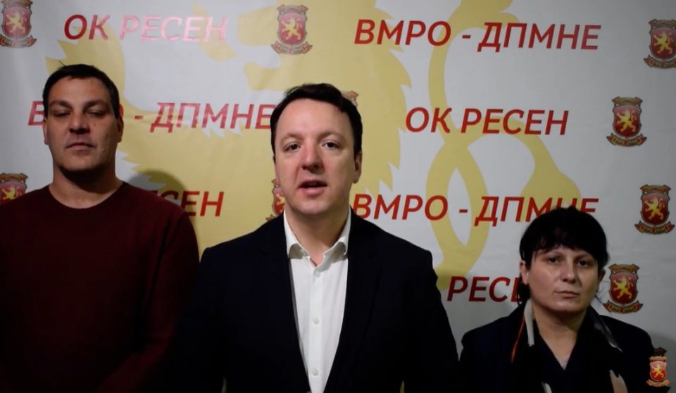 (ВИДЕО) Николоски: Ги повикувам ресенчани на масовна излезност и поддршка на ВМРО-ДПМНЕ, имаме проекти за Ресен да се развива