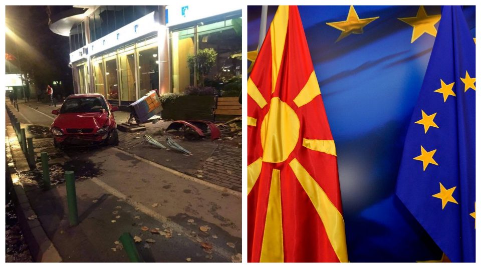 (ФОТО) Скопјанка влезе во ЕУ – директно во зградата!