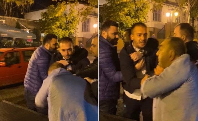 (ВИДЕО) Синот на Муса Џафери го нападна претседателот на РКЕ, Марко Бислимоски