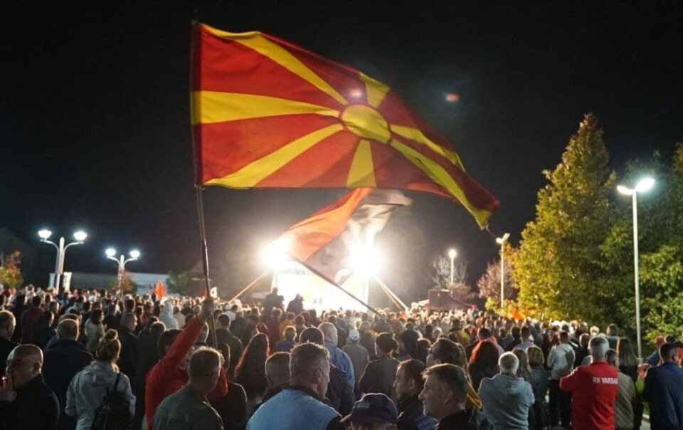 (ВО ЖИВО) Митинг на ВМРО-ДПМНЕ во Аеродром
