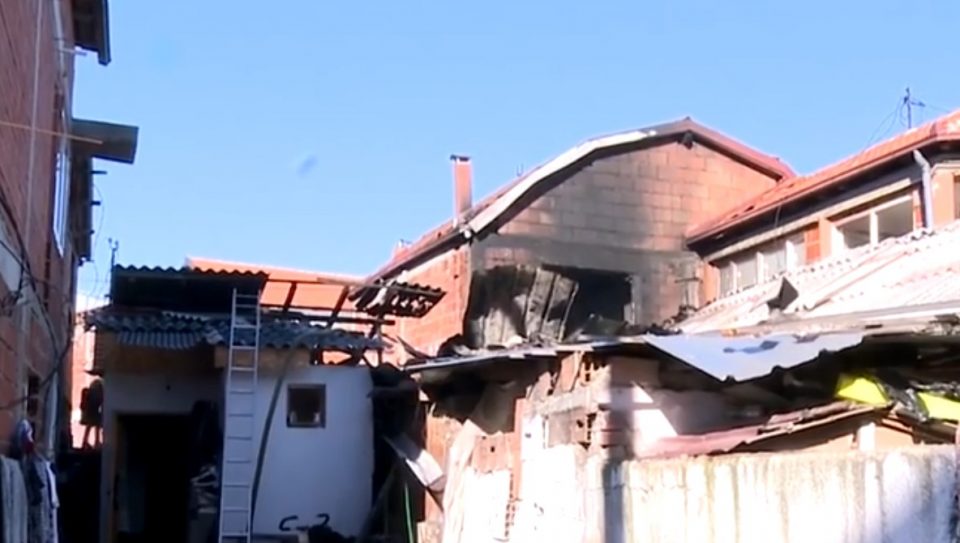 Пожар во Скопје, семејство остана без кров над глава