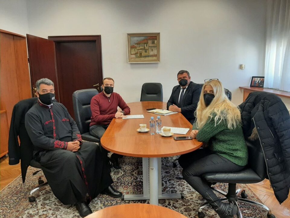 Мицевски и Стојаноски од ВМРО-ДПМНЕ на средба со преставници на хуманитарната организација „Свети Спас“