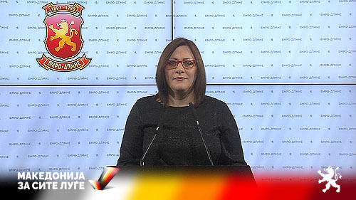 Димтриеска Кочоска: ВМРО-ДПМНЕ со сет мерки до владата за справување со инфлацијата и заштита на стандардот на граѓаните