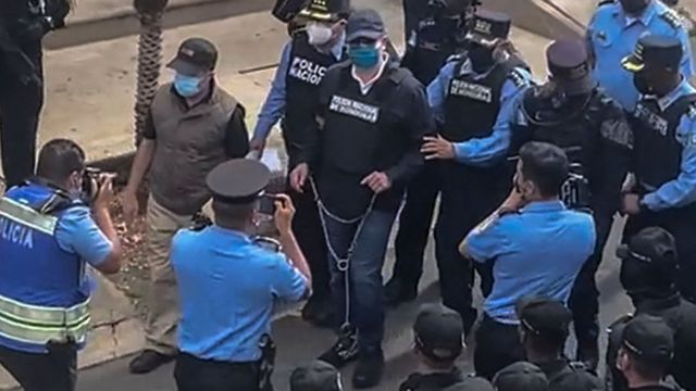 По барање на САД, уапсен поранешниот претседател на Хондурас