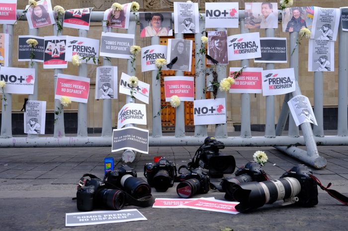 Протест на новинарите во Мексико
