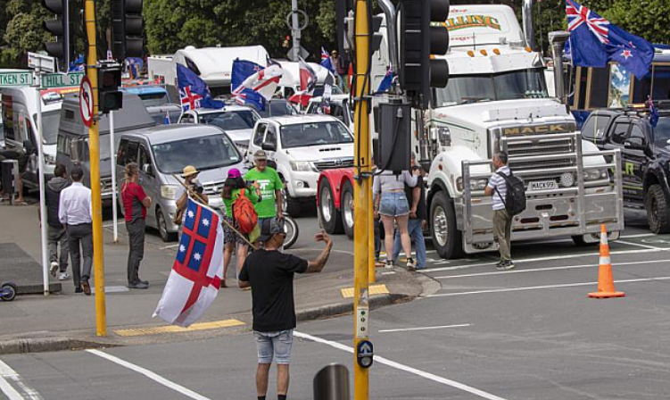 Втор ден протести на Нов Зеланд