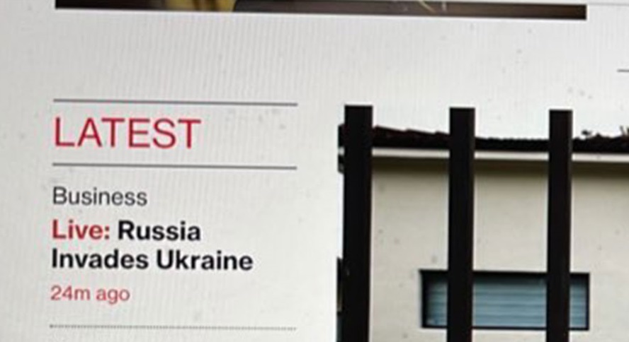 По грешка Блумберг објави наслов „Русија ја нападна Украина“