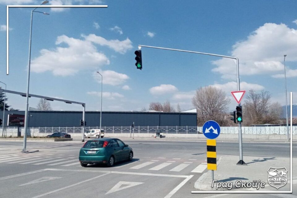 Нови семафори на крстосницата меѓу булевар „Босна и Херцеговина“ и улица „Лазар Трповски“