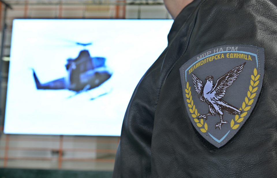 Обука за припадниците на хеликоптерската единица на МВР за мисии при справување со пожари