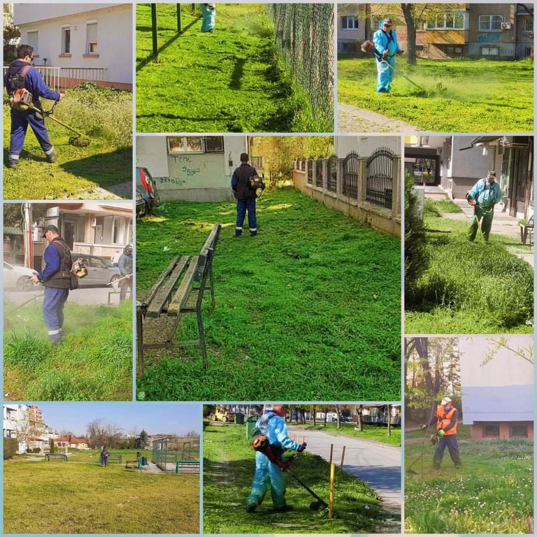 Се косат нараснатите тревни површини низ општина Кисела Вода