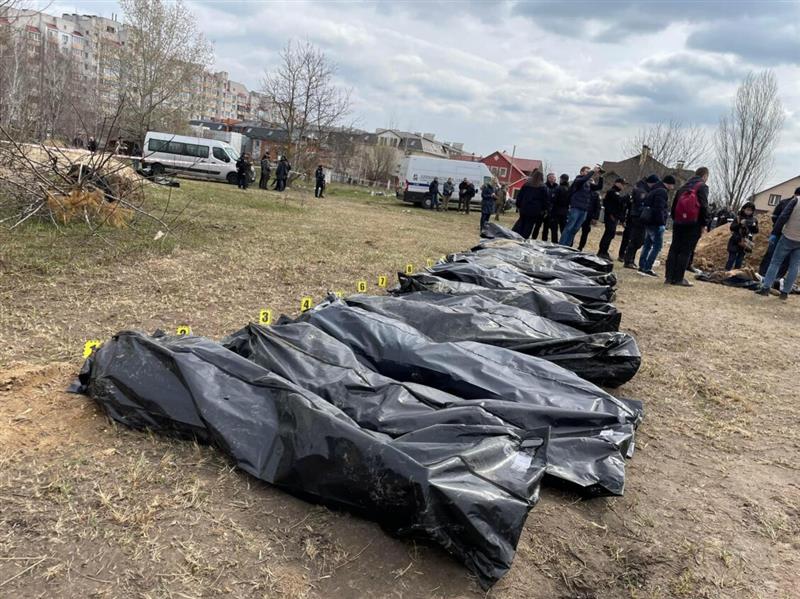 Украинците откриле гробница со руски војници во близина на Харков