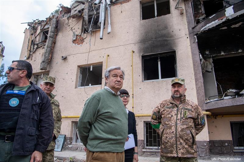 Гутереш по посетата на Украина: ОН ќе ги засили напорите за спас на животите на населението