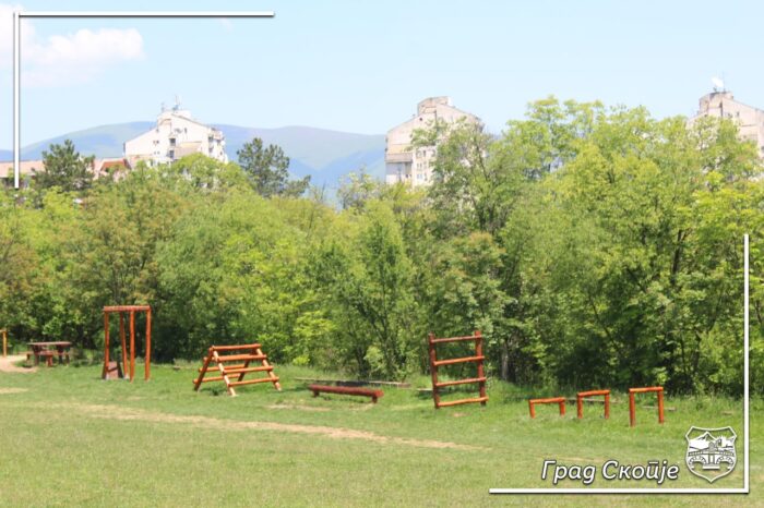(ФОТО) Паркот во Гази Баба збогатен со нови содржини за рекреација и пријатен престој за посетителите