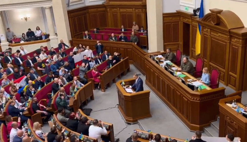 Дуда во парламентот на Украина: Само вие одлучувате за вашата судбина