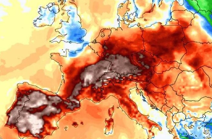 Топлотен бран ја зафати Шпанија, измерени рекордни температури и до 16 степени над просекот