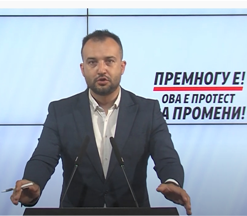 Лефков: Премногу е, протест на 18 јуни пред Влада, за рушење на оваа власт, за промени и подобар живот