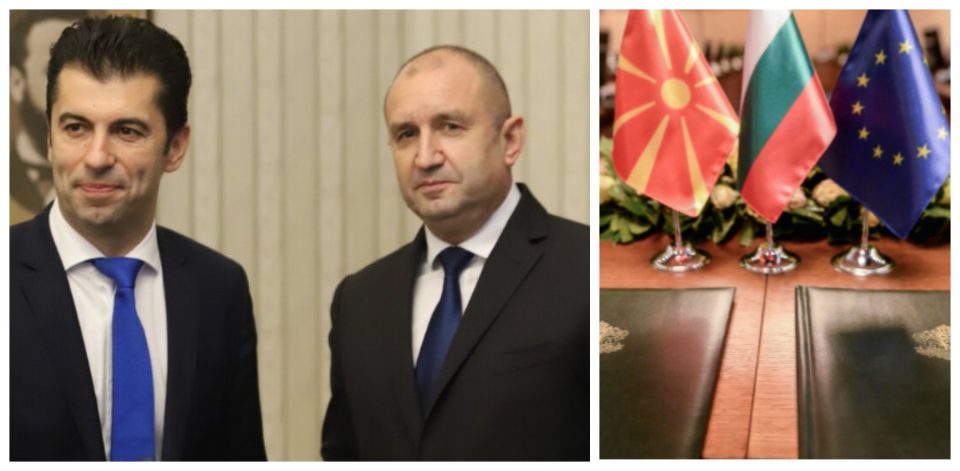 Радев и Петков на средба со Макрон за повлекување на бугарското вето за земјава