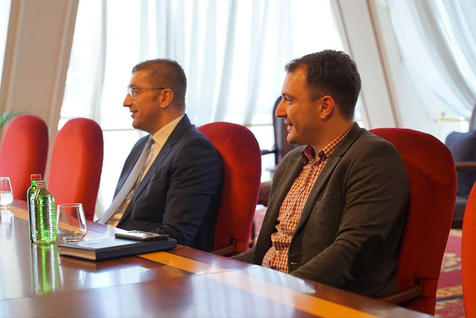 Мицкоски и Андоновски на средба со Мајк Зафировски, ко-основач на „Македонија 2025“
