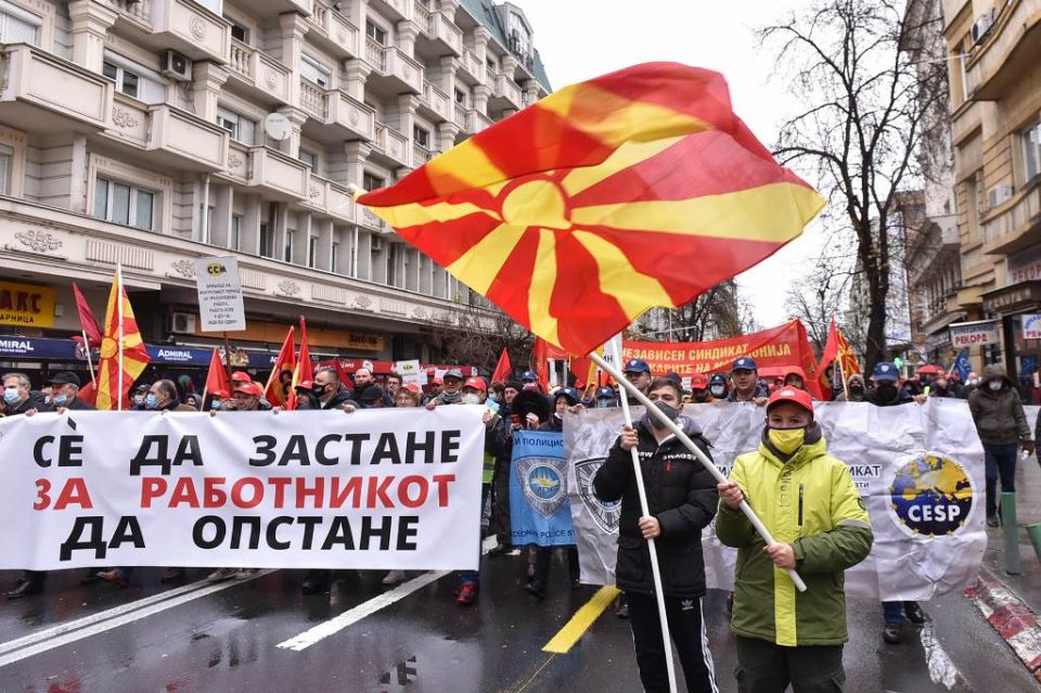 Првомајски синдикален протест, се бара зголемување на платите