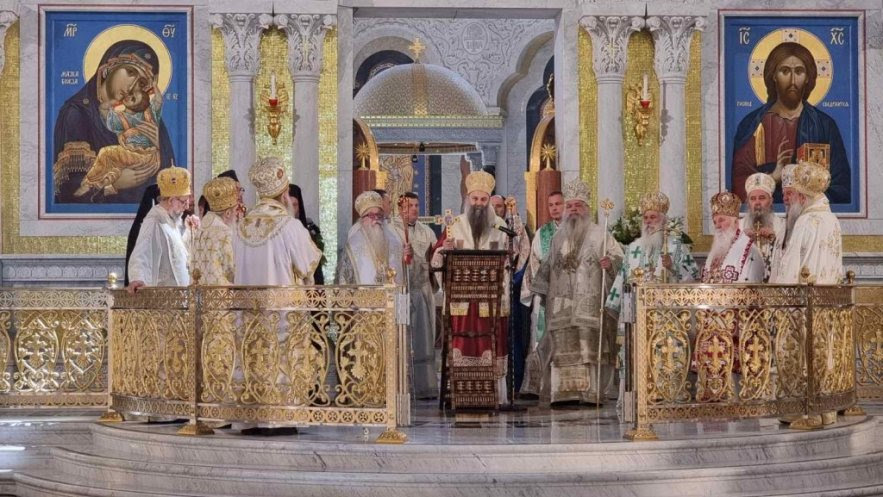 Заедничка литургија на МПЦ-ОА и СПЦ во соборниот храм „Св. Климент Охридски“ во Скопје