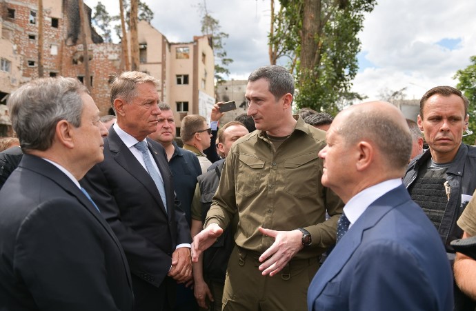 Европските лидери го посетија Ирпин