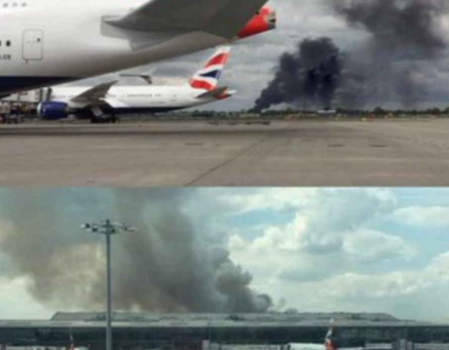 „Мирор“: Експлозија и пожар кај аеродромот Хитроу: Се слушна детонација како бомба