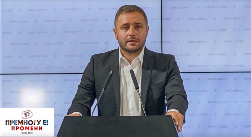 Арсовски: Уставни измени со ВМРО-ДПМНЕ нема да се случат