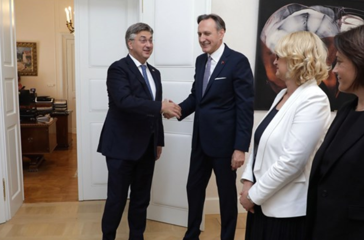 Пленковиќ: Хрватска е за натамошен развој на билатералната соработка со Црна Гора