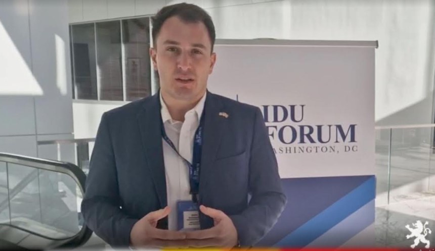 Андоновски од Вашингтон од состанокот на IDU: Социјалдемократските партии не се грижат за демократијата и владеењето на правото, тоа е случај и во Македонија