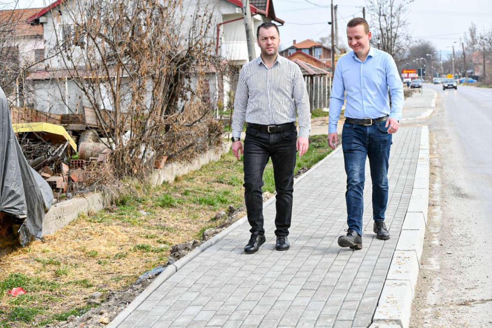 Стефковски: Жителите од Колонија и Јурумлери добиваат пешачка патека по регионалниот пат Р-1103