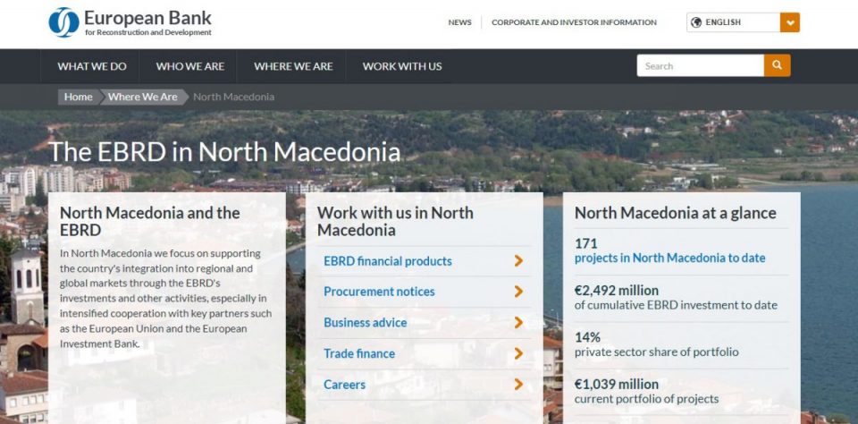 ЕБОР ја намали прогнозата за растот на македонската економија!