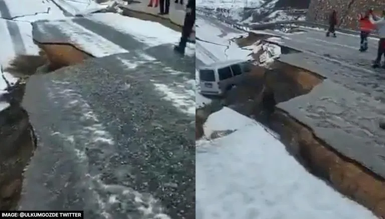 (ВИДЕО) Вака изгледа уништениот пат меѓу градовите Газијантеп и Адана