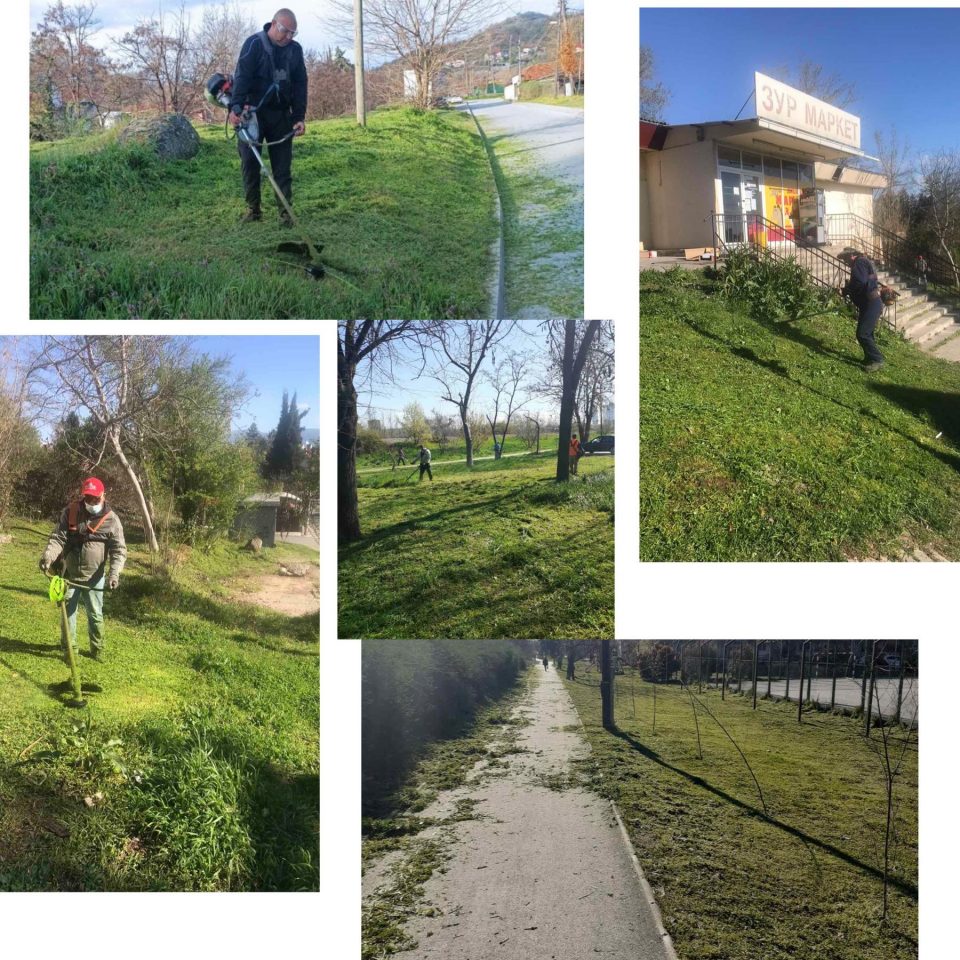 Пролетна акција за косење на тревните површини низ цела Кисела Вода