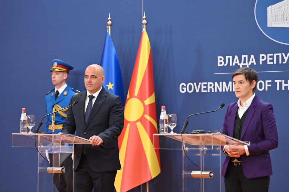 Ковачевски – Брнабиќ: Србија ќе се приклучи кон интерконекторот Македонија-Грција