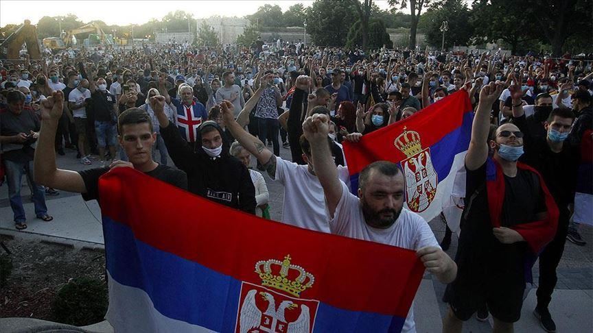 Протест на десничарските партии во Србија поради планот на ЕУ за Косово