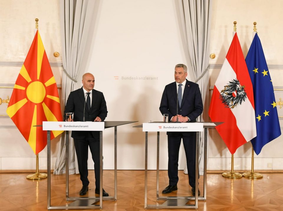 Ковачевски-Нехамер: Партнерскиот однос и поддршката од Австрија се важни за позиционирање на Северна Македонија во ЕУ