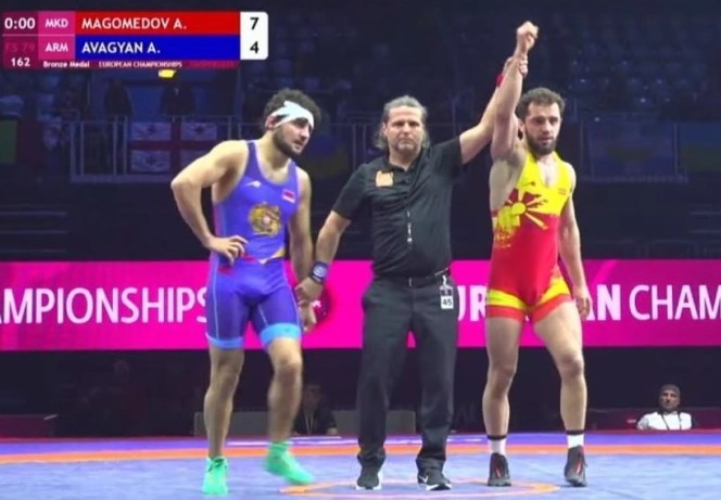 Македонскиот борач Магомедов освои бронзен медал на Европското првенство