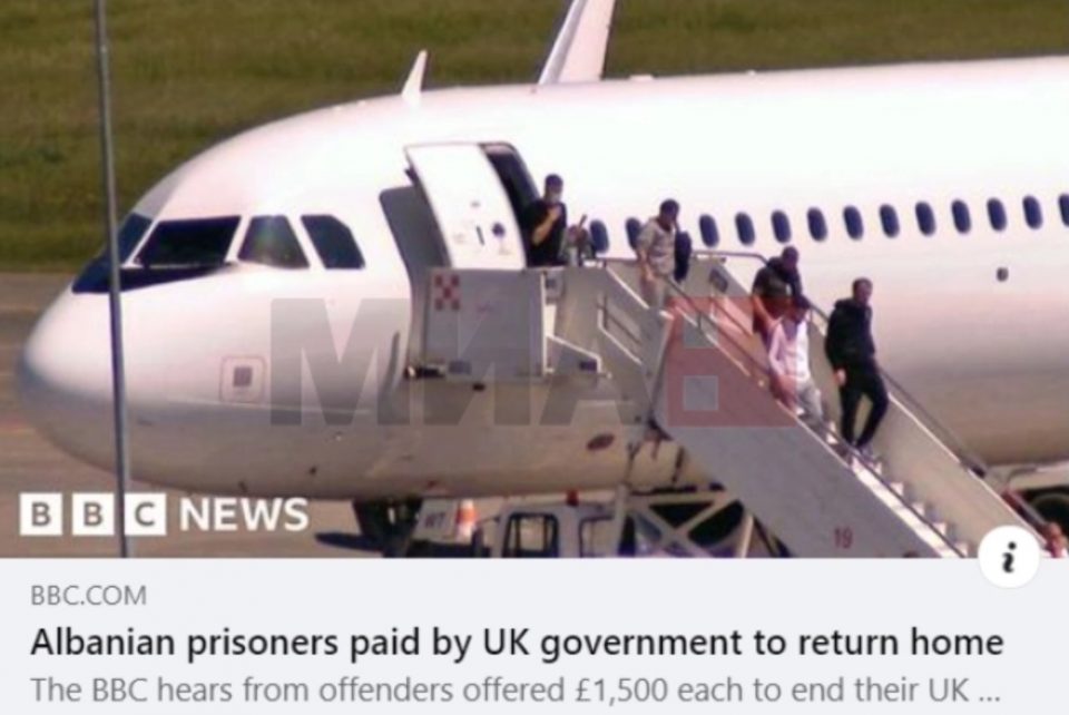 Би-Би-Си: На албанските затвореници британската влада им плаќа 1500 фунти за да се вратат дома