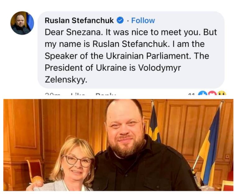 Нов дипломатски срам: Пратеничка на СДСМ му го згреши името и функцијата на претседателот на украинскиот парламент