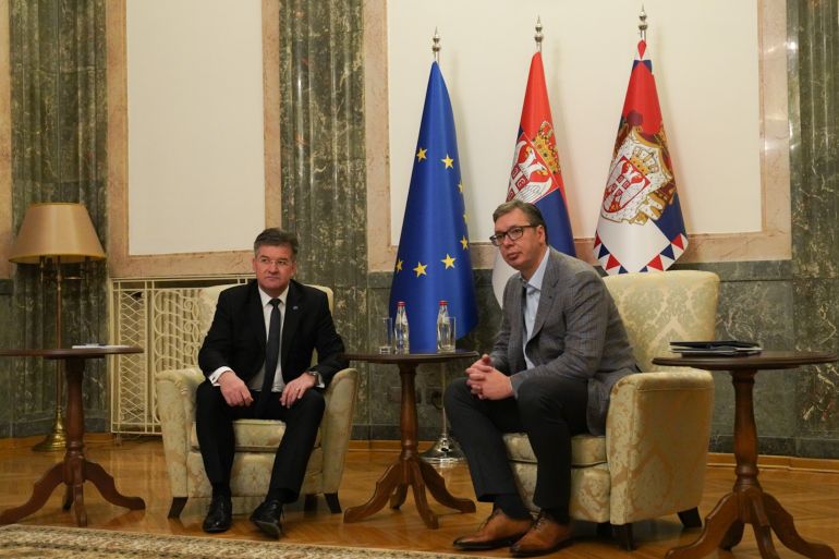 Вучиќ по средбата со Лајчак: Загрижен за ситуацијата на Косово