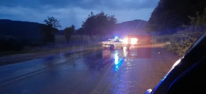 Во прекин сообраќајот на регионалниот патен правец Делчево – Македонска Каменица