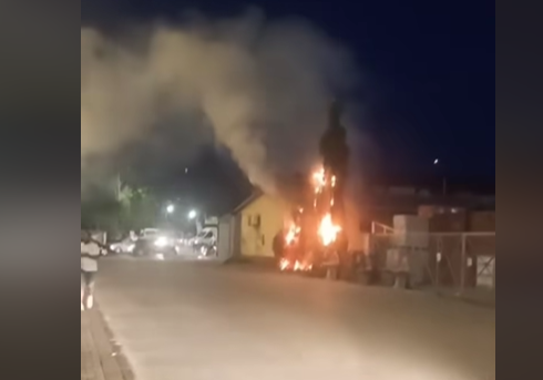 Пожар избувна синоќа во скопски Сарај