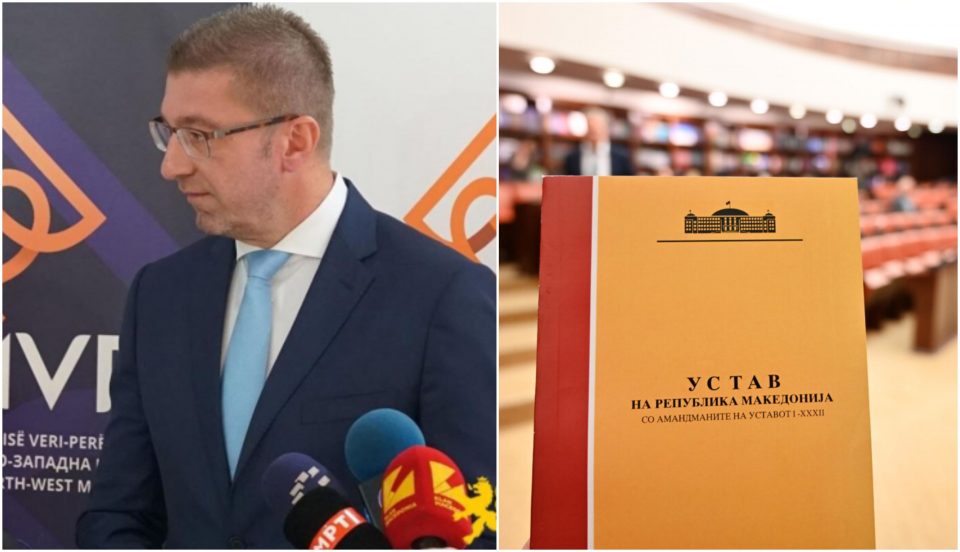 Мицкоски: Ставот на ВМРО-ДПМНЕ е јасен, нема поддршка за уставните измени